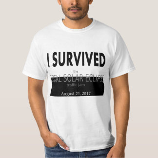 T-shirt J'ai survécu à tout le trafic d'éclipse solaire