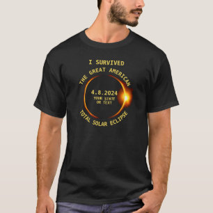 T-shirt J'ai survécu à toute l'éclipse solaire 8.21.201