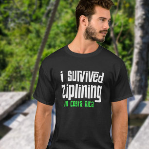 T-shirt J'ai survécu à Ziplining au Costa Rica