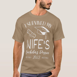 T-shirt J'ai survécu au baccalauréat de ma femme Degré drô