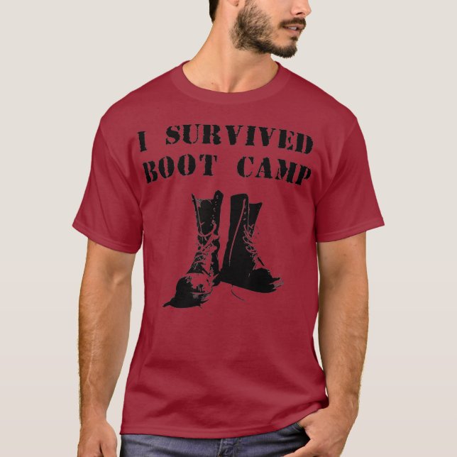 T-shirt J'ai survécu au camp de départ (Devant)