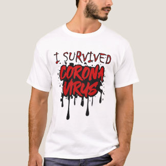 T-shirt j'ai survécu au coronavirus