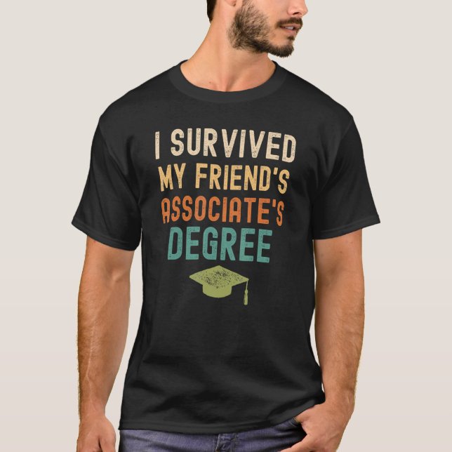 T-shirt J'ai survécu au diplôme d'études supérieures de mo (Devant)