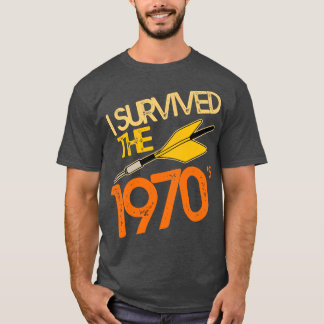 T-shirt J'ai survécu au jeu les années 70 Jarts Missile