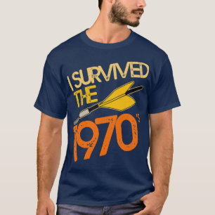 T-shirt J'ai survécu au jeu les années 70 Jarts Missile