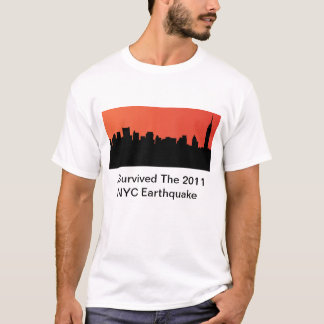 T-shirt J'ai survécu au tremblement de terre de 2011 NYC