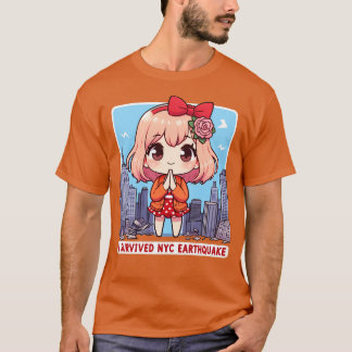 T-shirt J'Ai Survécu Au Tremblement De Terre De 2024 À New