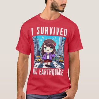 T-shirt J'Ai Survécu Au Tremblement De Terre De 2024 À New