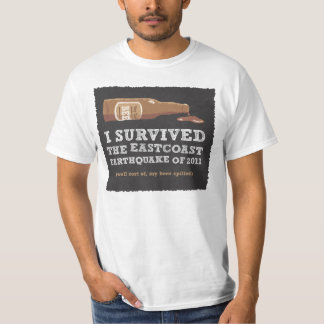 T-shirt J'ai survécu au tremblement de terre de Côte Est