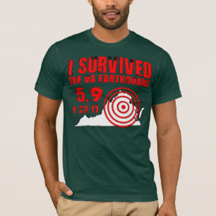T-shirt J'ai survécu au tremblement de terre de la