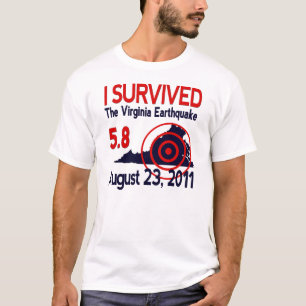 T-shirt J'ai survécu au tremblement de terre de la