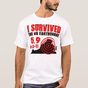 T-shirt J'ai survécu au tremblement de terre de la