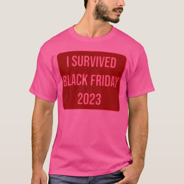 T-shirt J'ai survécu au Vendredi noir 2023 (Devant)