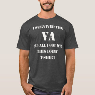 T-shirt J'Ai Survécu Au Vétéran Militaire De L'AV