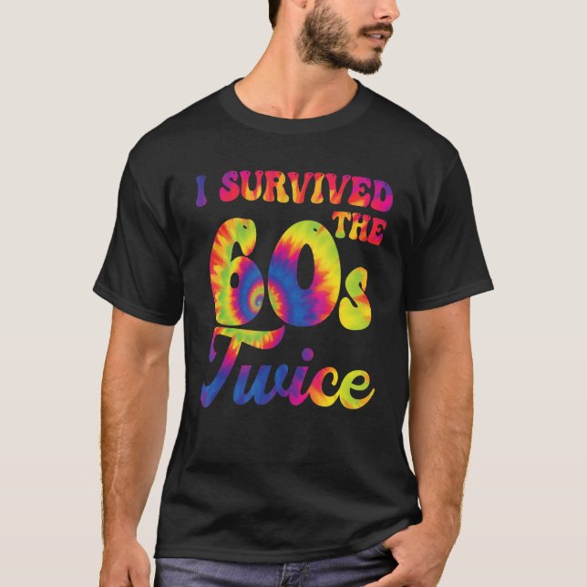 T-shirt J'Ai Survécu Aux Années 60 Deux Soixante les année (Devant)