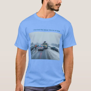 T-shirt J'ai survécu aux tempêtes hivernales de 2026