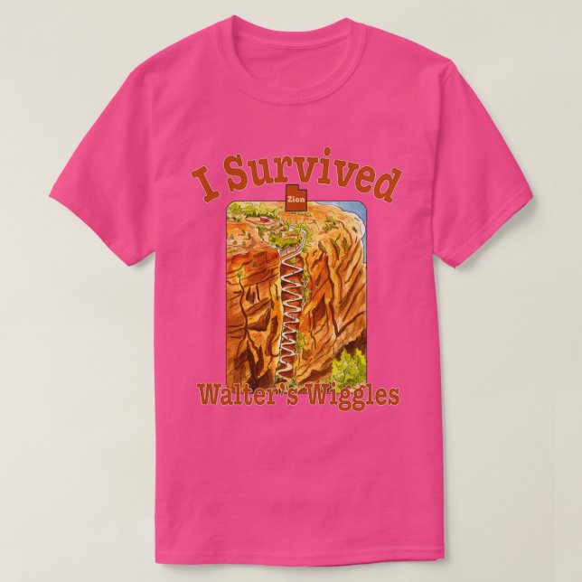 T-shirt J'ai survécu Walters Wiggles Zion National Park (Design devant)