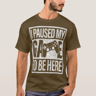 T-shirt J'Ai Suspendu Mon Jeu Console Jeux Vidéo Jeu Jeu D