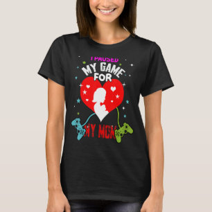 T-shirt J'Ai Suspendu Mon Jeu Pour Ma Maman Garçon Gamer C
