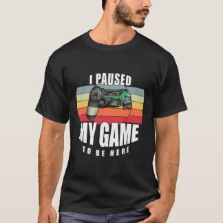 T-shirt J'Ai Suspendu Mon Jeu Retro Gamer