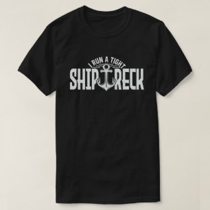 T-shirt J'Ai Tenu Une Épave De Navire Drôle Maman Papa Cit