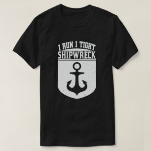 T-shirt J'Ai Tenu Une Épave De Navire Drôle Maman Papa Cit