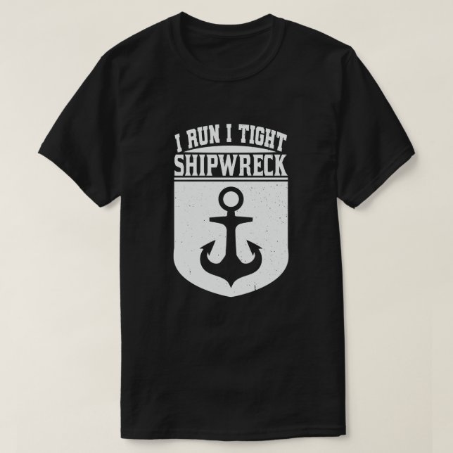 T-shirt J'Ai Tenu Une Épave De Navire Drôle Maman Papa Cit (Design devant)