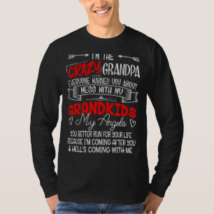 T-shirt J'ai The Crazy Grandpa Don't Mess With My Grandkid