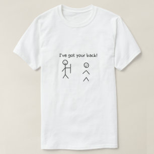 T-shirt J'ai ton dos Drôle Stickman mème