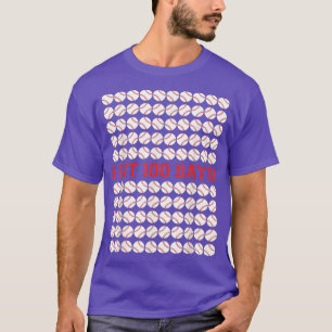 T-shirt J'Ai Touché 100 Jours De Baseball Scolaire 100E Jo