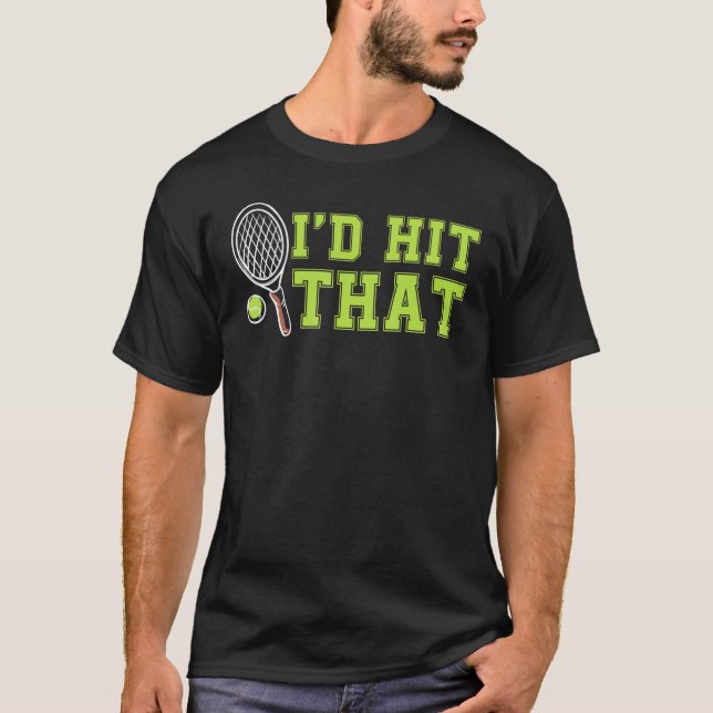 T-shirt J'Ai Touché Ce Bal De Tennis Drôle Pour Le Joueur  (Devant)