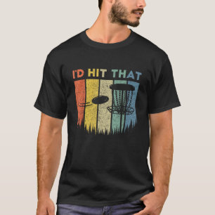 T-shirt J'Ai Touché Ce Disque De Golf Vintage Rétro Distor