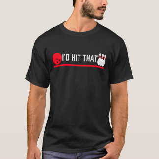 T-shirt J'Ai Touché Ce Vêtement De Bowling Pour Hommes Fem