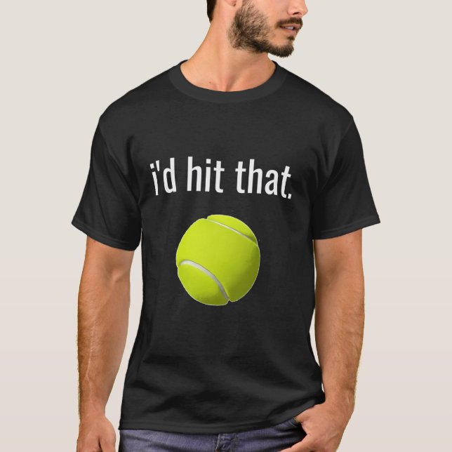 T-shirt J'Ai Touché Cette Chemise De Tennis Drôle Don Tenn (Devant)