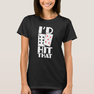 T-shirt J'Ai Touché Que Jeu Texas Tenir Le Jeu Carte Em