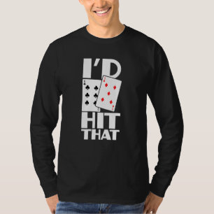 T-shirt J'Ai Touché Que Jeu Texas Tenir Le Jeu Carte Em