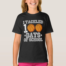 T-shirt J'ai traité 100 jours de basket-ball scolaire