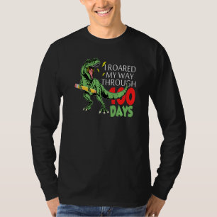 T-shirt J'Ai Traversé Mon Chemin Pendant 100 Jours De Dino