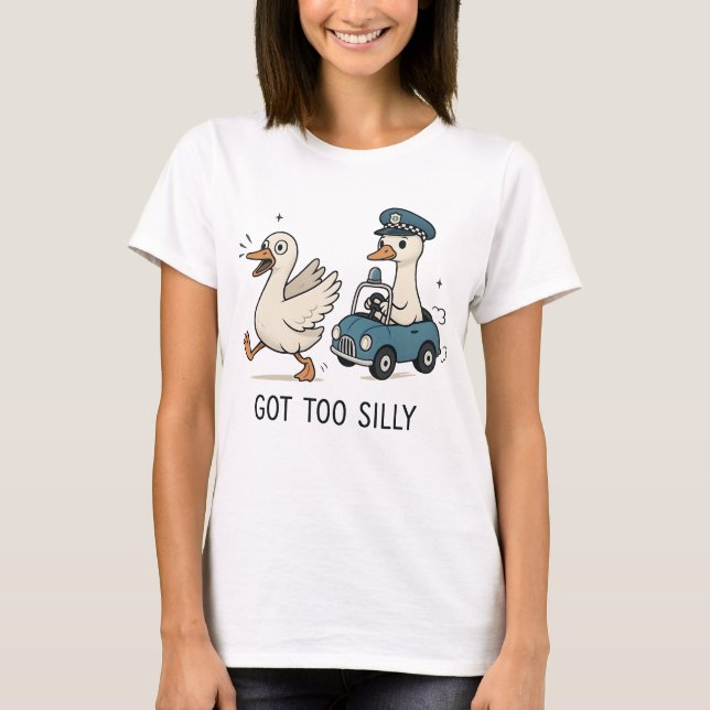 T-shirt J'Ai Trop Bête Oie Drôle (Devant)
