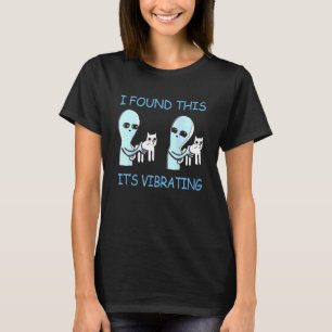 T-shirt J'Ai Trouvé Ça Ses Chats Aliens Vibrants