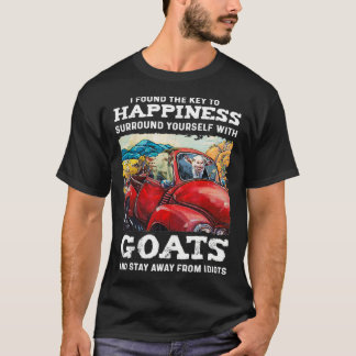 T-shirt J'Ai Trouvé La Clé Du Bonheur Autour De Vous