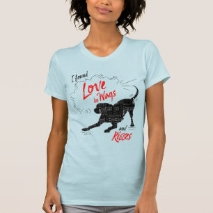 T-shirt J'ai trouvé l'amour dans les wags et les baisers A