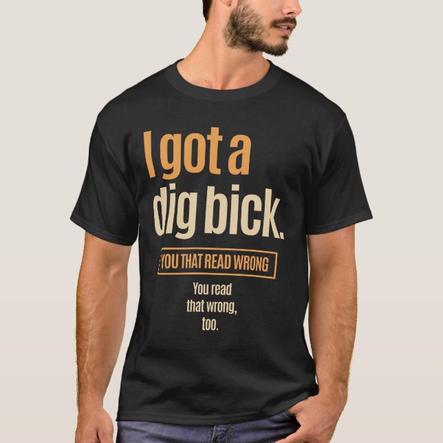 T-shirt J'Ai Un Bick De Brouillard - Drôle Confusion (Devant)