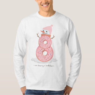 T-shirt J'ai un bonhomme de neige de beigne