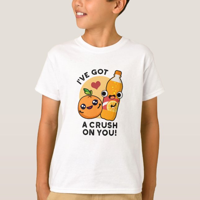 T-shirt J'Ai Un Brouillard Sur Vous Drôle Pun Orange (Devant)