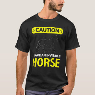 T-shirt J'ai un cheval invisible équitation équestre