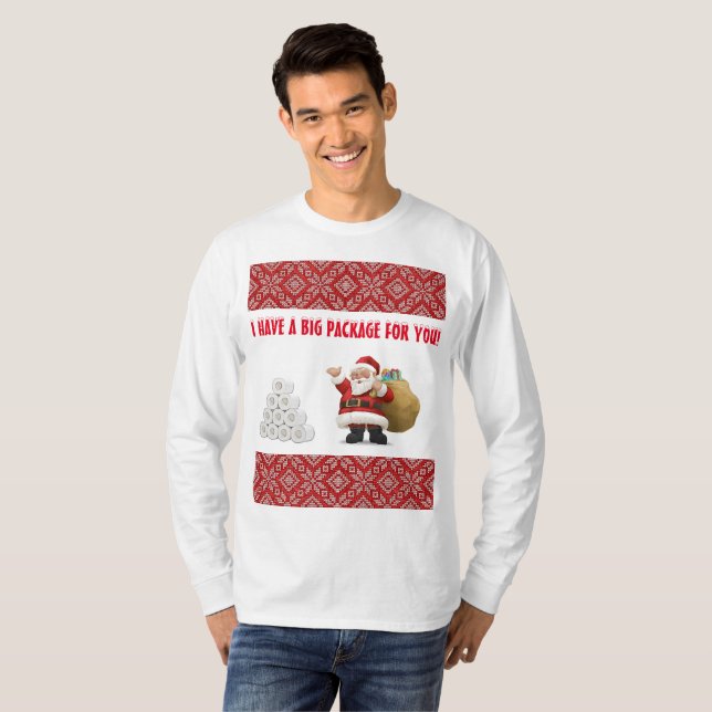 T-shirt J'AI UN GRAND... Personnaliser Douille Laide Manch (Devant entier)