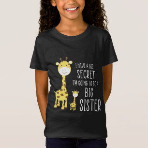 T-Shirt J'ai un grand secret Je vais être une grande soeur