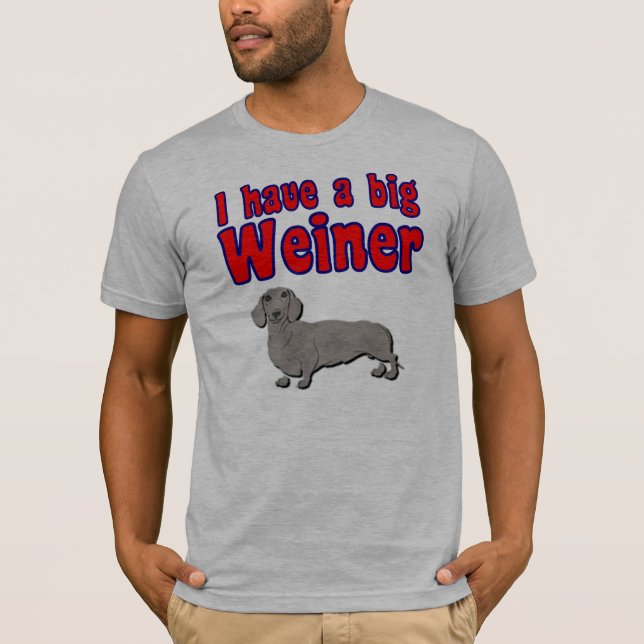 T-shirt J'ai un grand weiner (Devant)