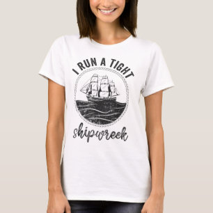 T-shirt j'ai un naufrage serré femmes marrantes maman papa